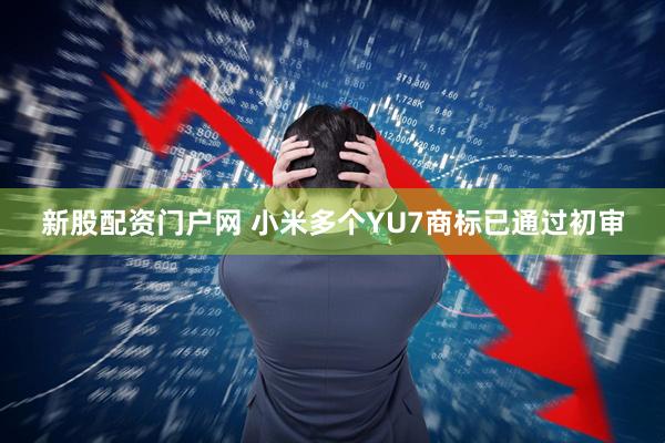 新股配资门户网 小米多个YU7商标已通过初审