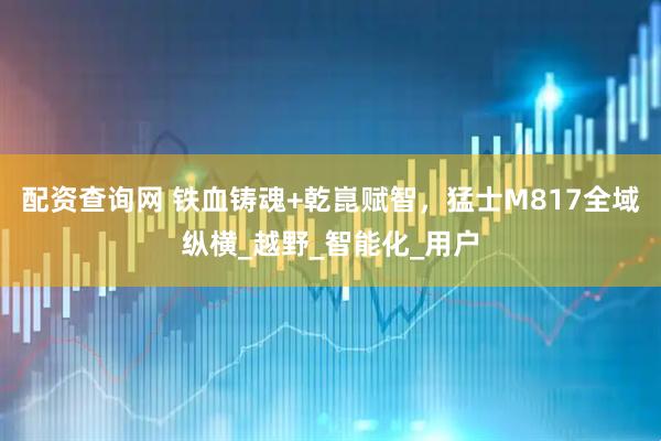 配资查询网 铁血铸魂+乾崑赋智，猛士M817全域纵横_越野_智能化_用户